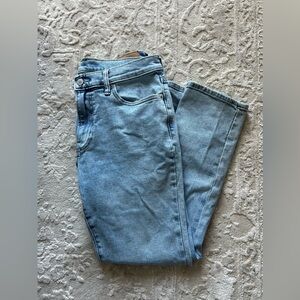 Mens Abercrombie light wash slim straight jeans